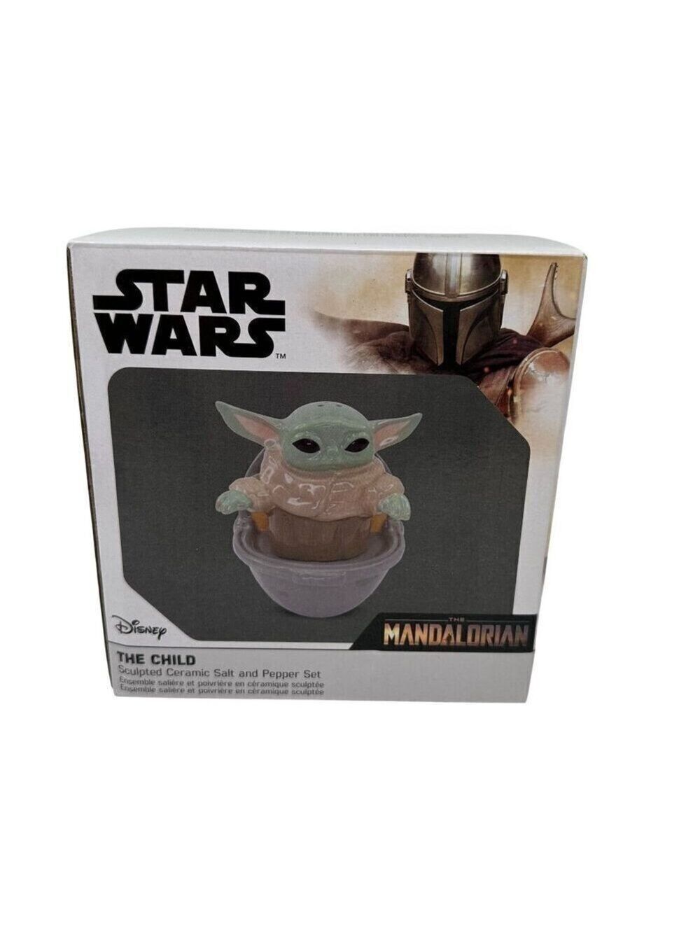 Star Wars Salt Pepper Set The Mandalorian The Child Baby Yoda Grogu Ceramic New